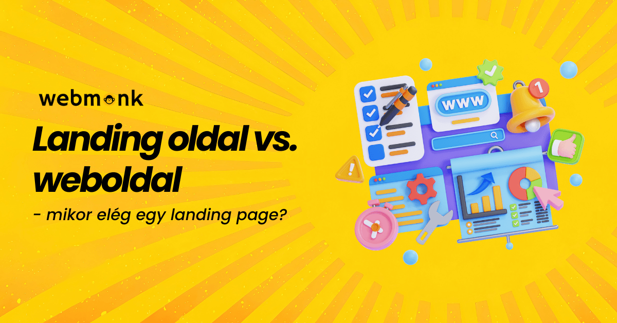 Landing oldal vs. weboldal - mikor elég egy landing page?