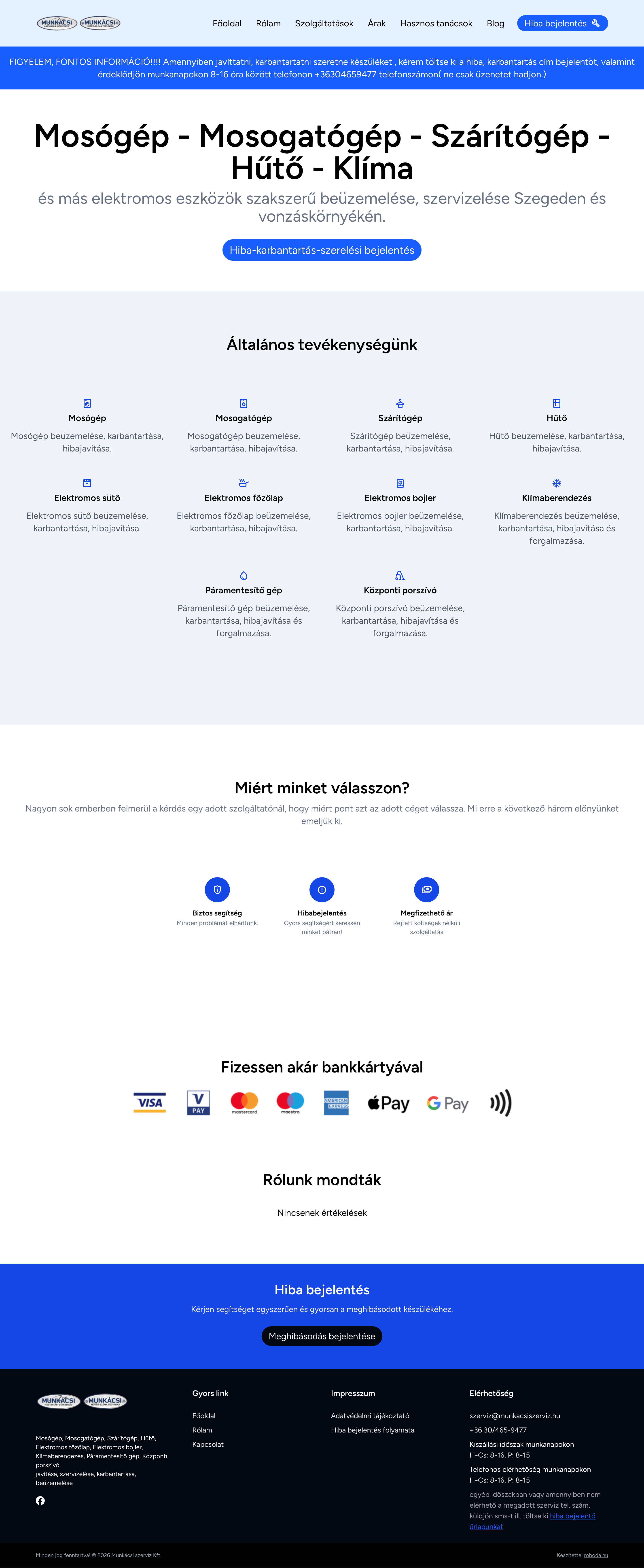 munkacsiszerviz.hu